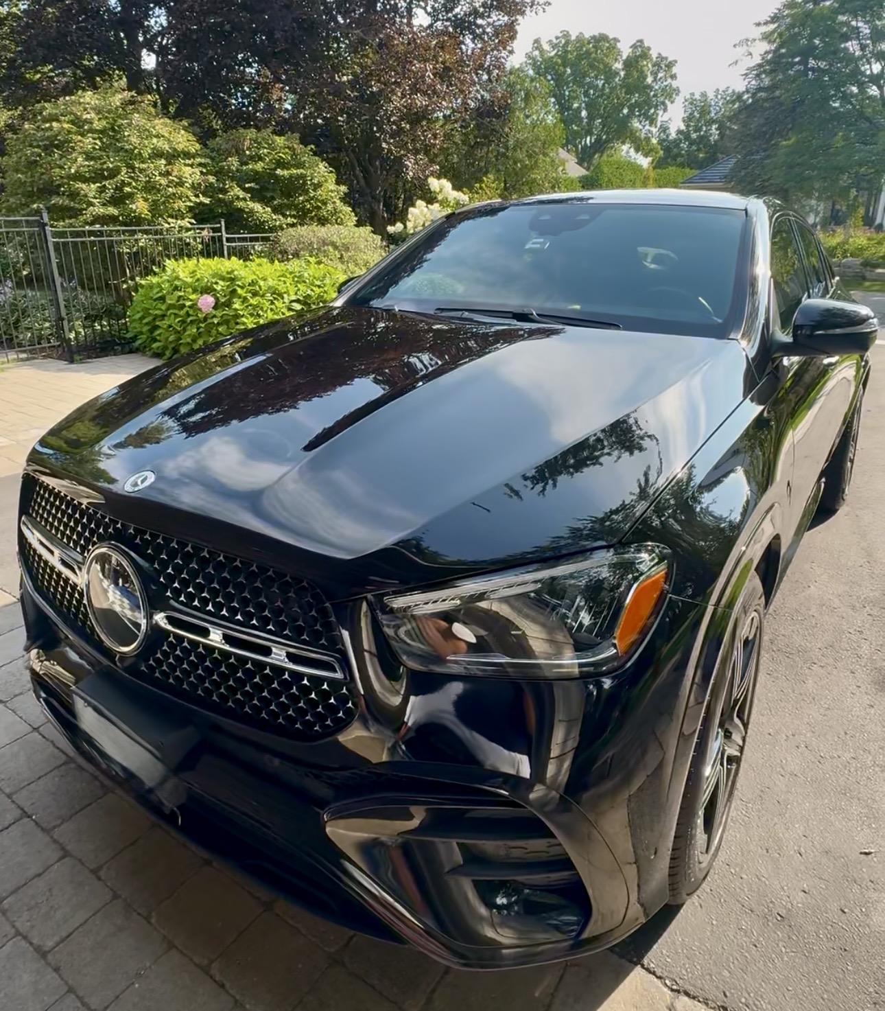 Detailed black Mercedes